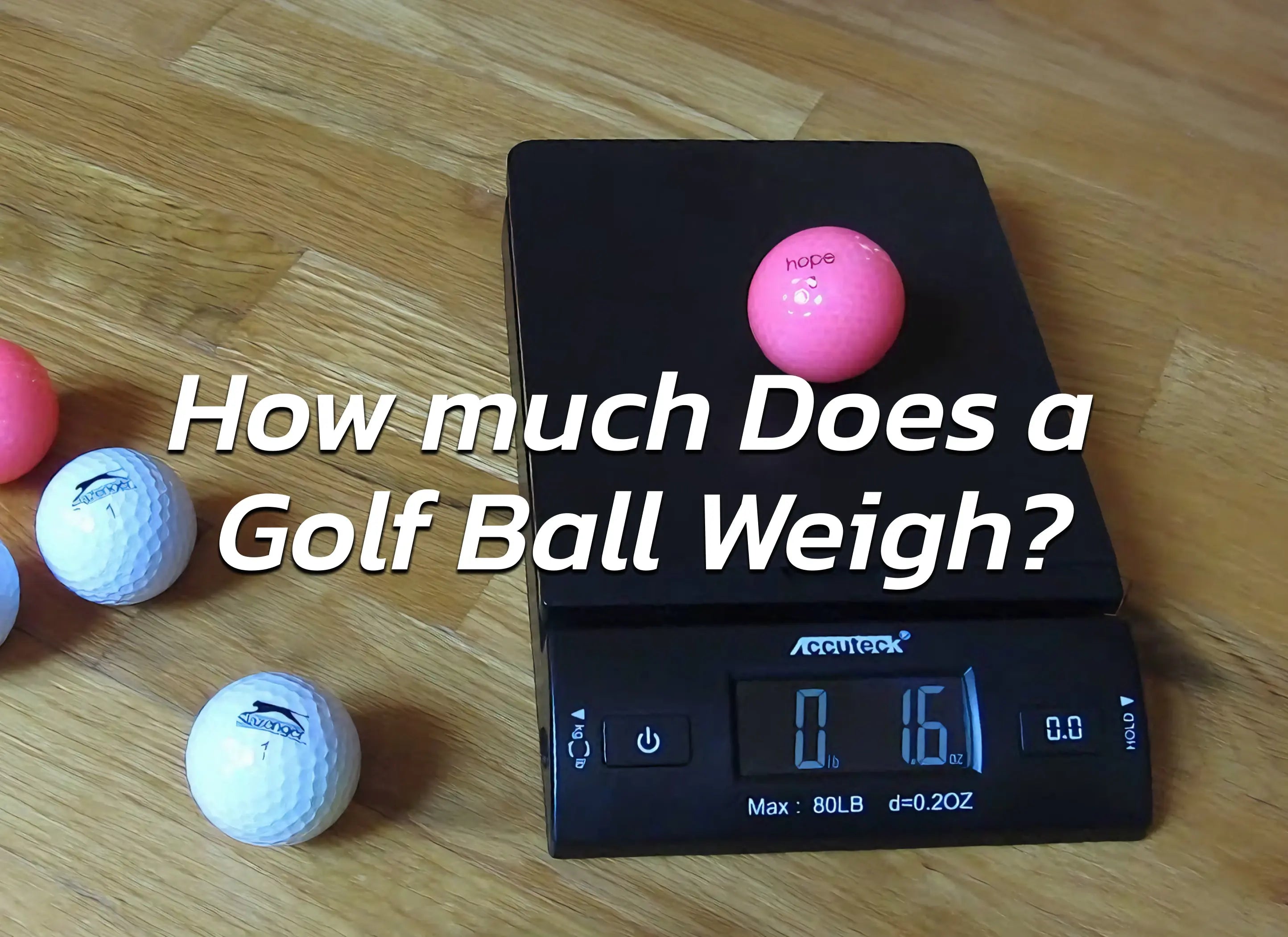 My experience testing golf ball weight and performance