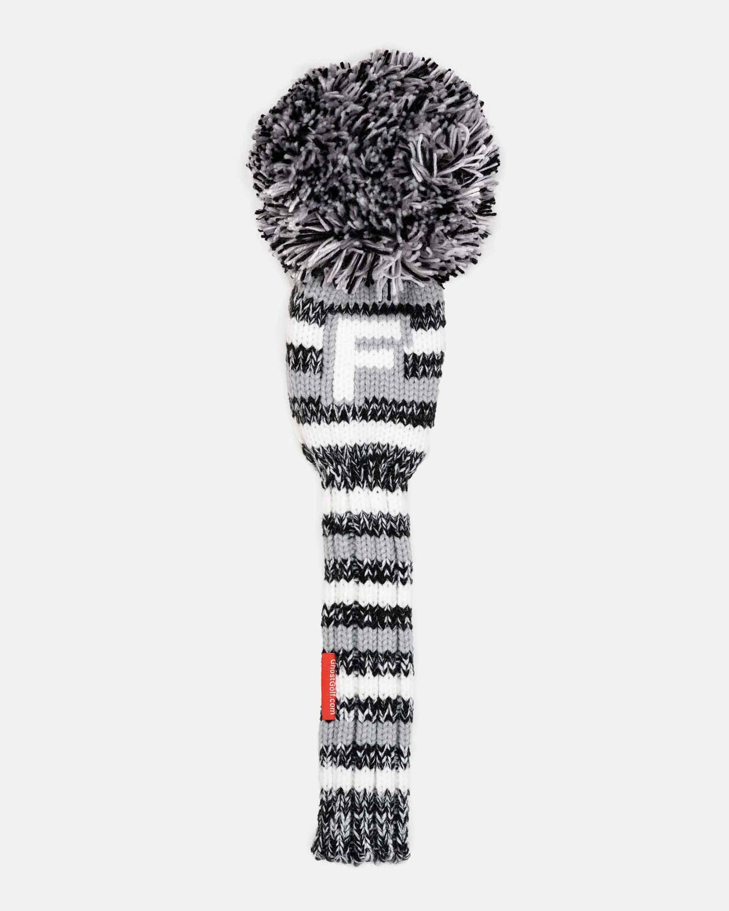 GHOST GOLF GREY STRIPE KNIT HEAD COVER