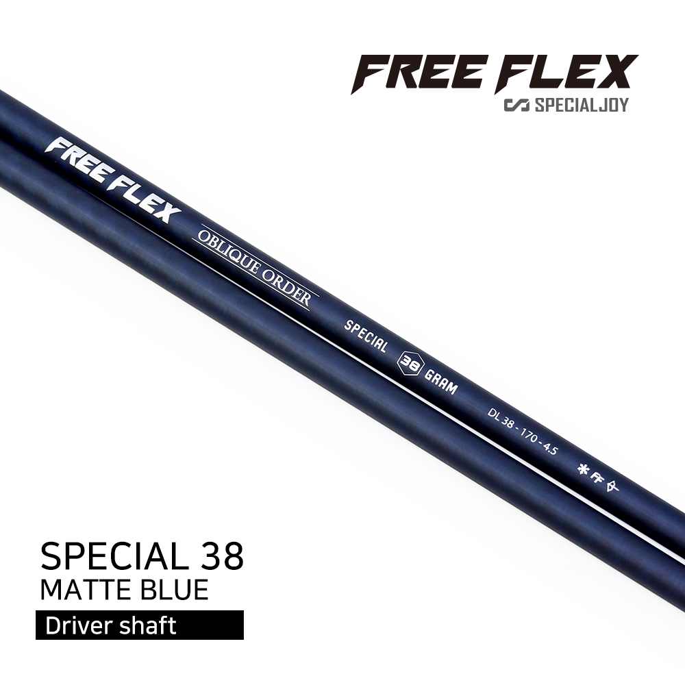 FREE FLEX FF38 SPECIAL 38 MATTE BLUE DRIVER SHAFT