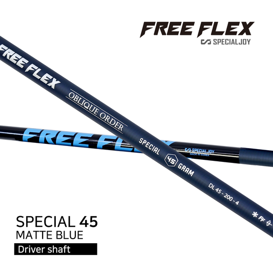 FREE FLEX FF45 SPECIAL 45 MATTE BLUE CARBON DRIVER SHAFT